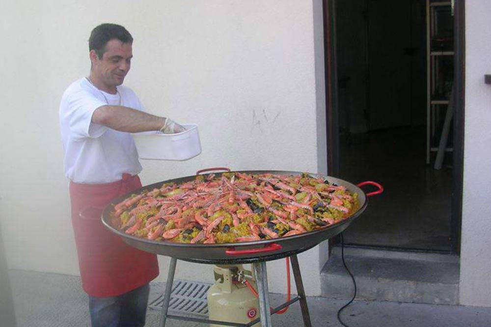 preparation paella